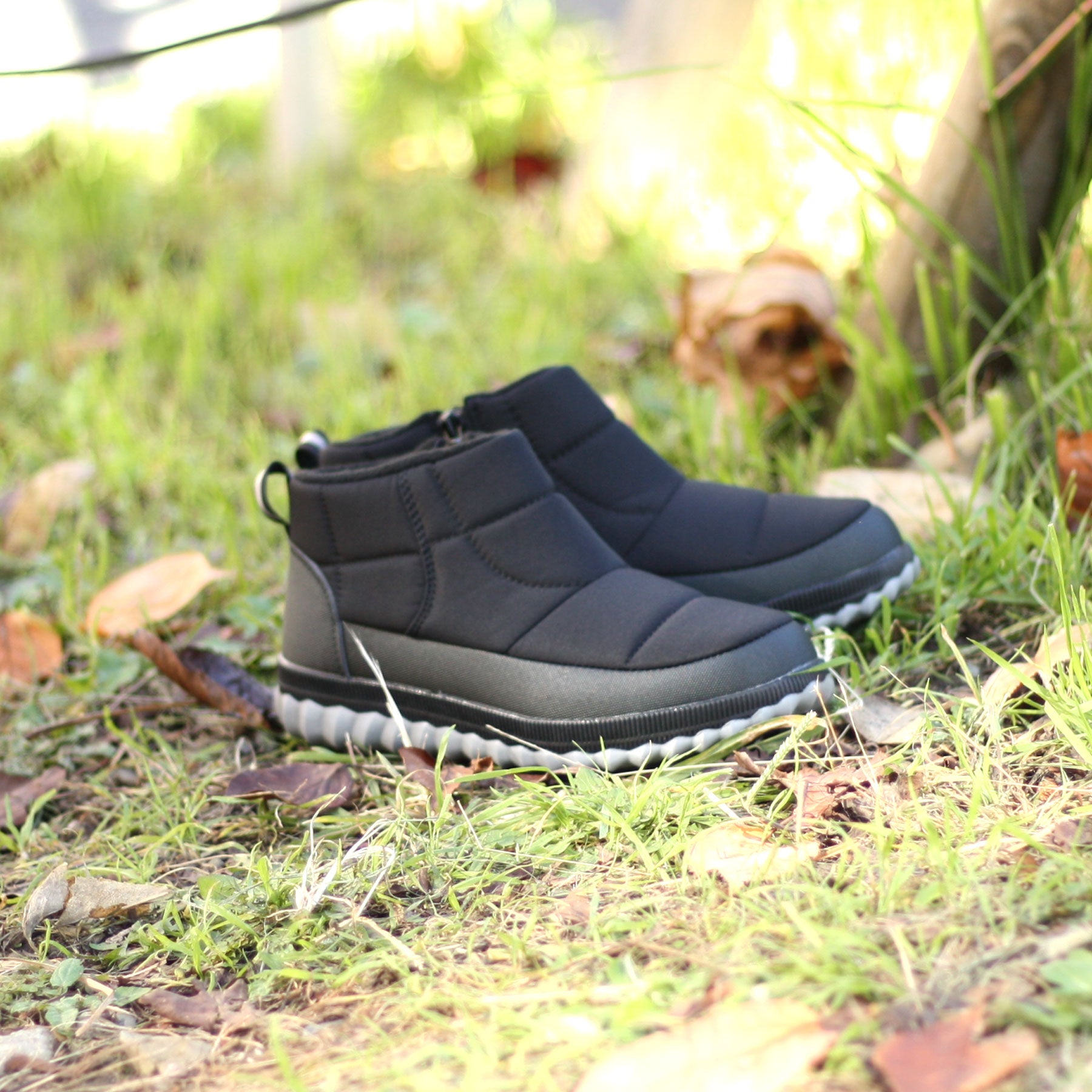 ハスキー husky Co.Ltd. TOKYO☆CAMPGO  アウトドアデザイン 4cm4時間防水 あたたかサイドファスナーショートブーツ