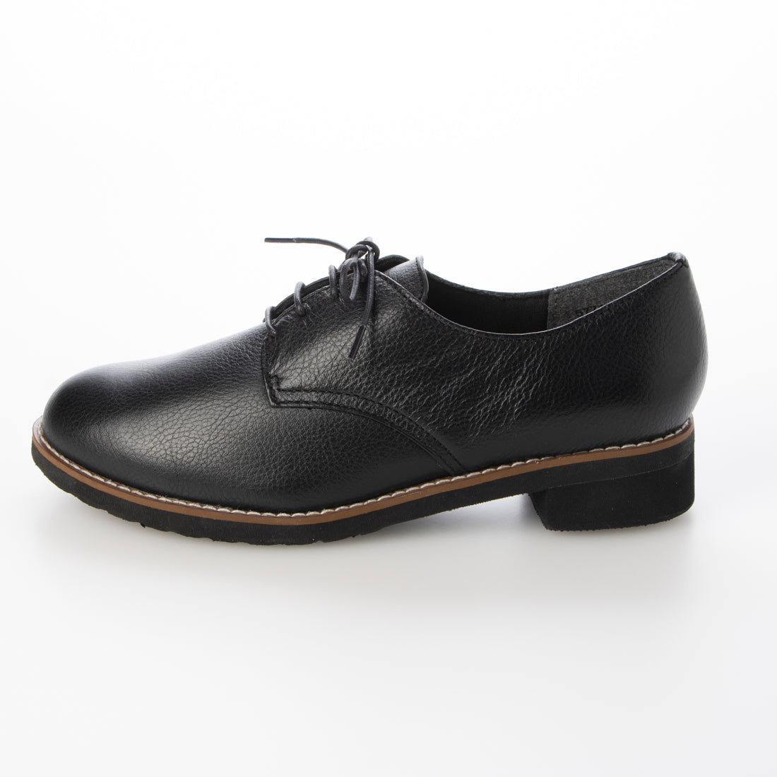Husky Co.Ltd. [Genuine Leather] 3.5cm Heel Almond Toe Derby Shoes
