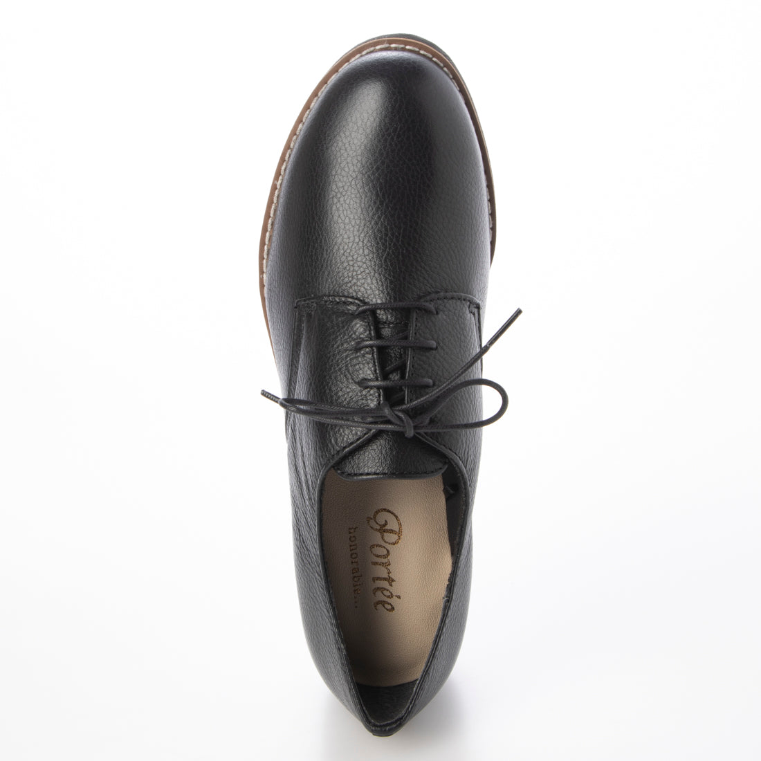 Husky Co.Ltd. [Genuine Leather] 3.5cm Heel Almond Toe Derby Shoes