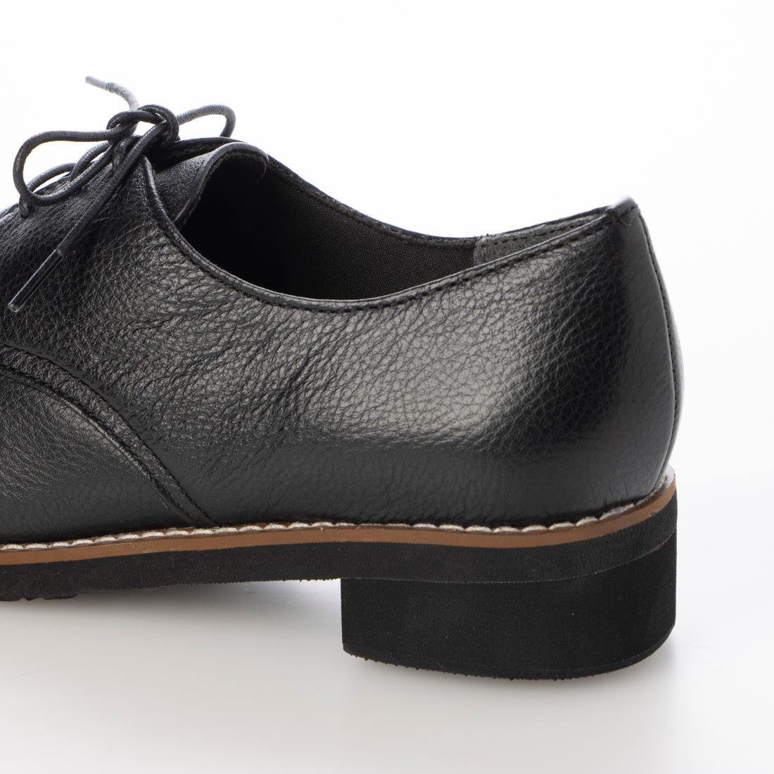 Husky Co.Ltd. [Genuine Leather] 3.5cm Heel Almond Toe Derby Shoes