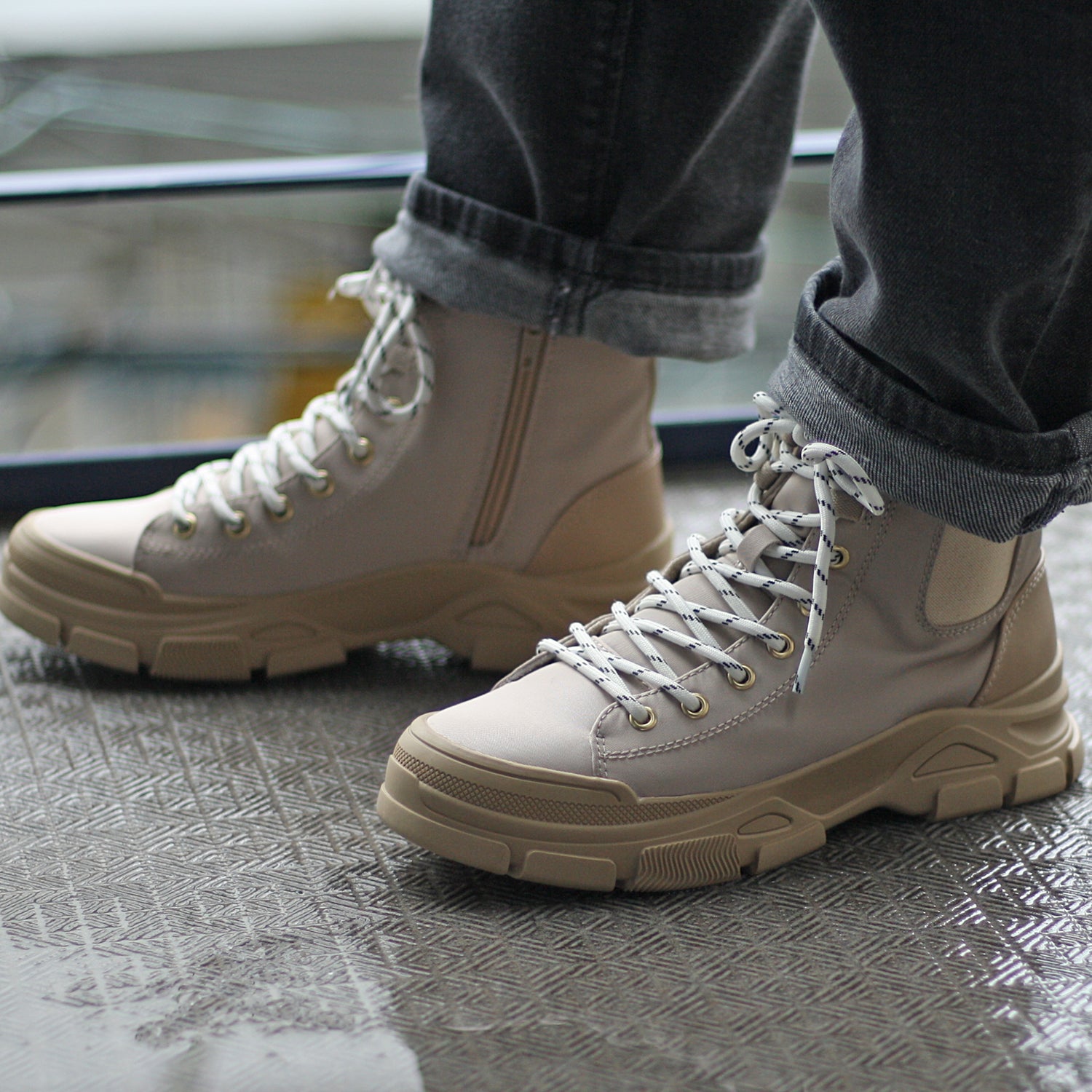 Husky Co.Ltd. TOKYO☆CAMPGO / Tokyo Camp Go Non-slip Volume Sole Nylon High-cut Waterproof Sneakers