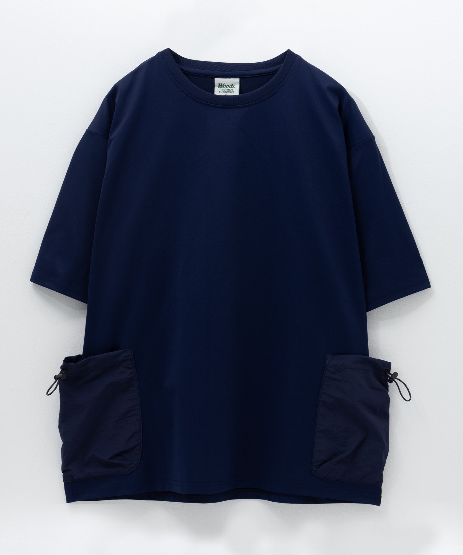 ウッズ WOODS ドローコードポケット付きTシャツ （ネイビー） ネイビー