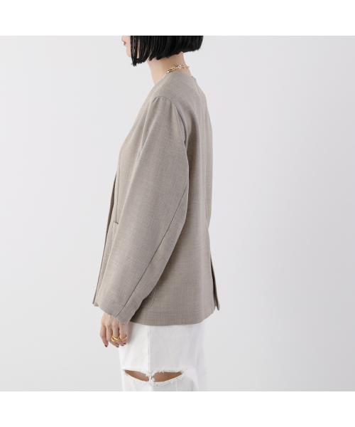ヒュイル hwyl hwyl ジャケット 510-84002 ノーカラー Vネック （12/ベージュ） 12/ベージュ