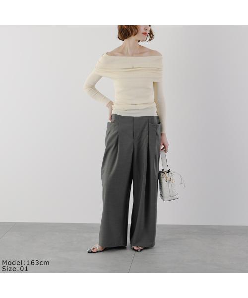 ヒュイル hwyl hwyl セットアップ 512-86523 ノースリーブ×ワイドパンツ （78/アッシュグレー） 78/アッシュグレー