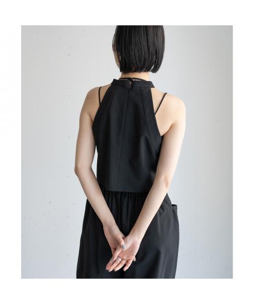 ヒュイル hwyl hwyl セットアップ 512-86523 ノースリーブ×ワイドパンツ （78/アッシュグレー） 78/アッシュグレー