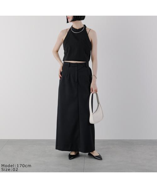 ヒュイル hwyl hwyl セットアップ 512-86523 ノースリーブ×ワイドパンツ （78/アッシュグレー） 78/アッシュグレー