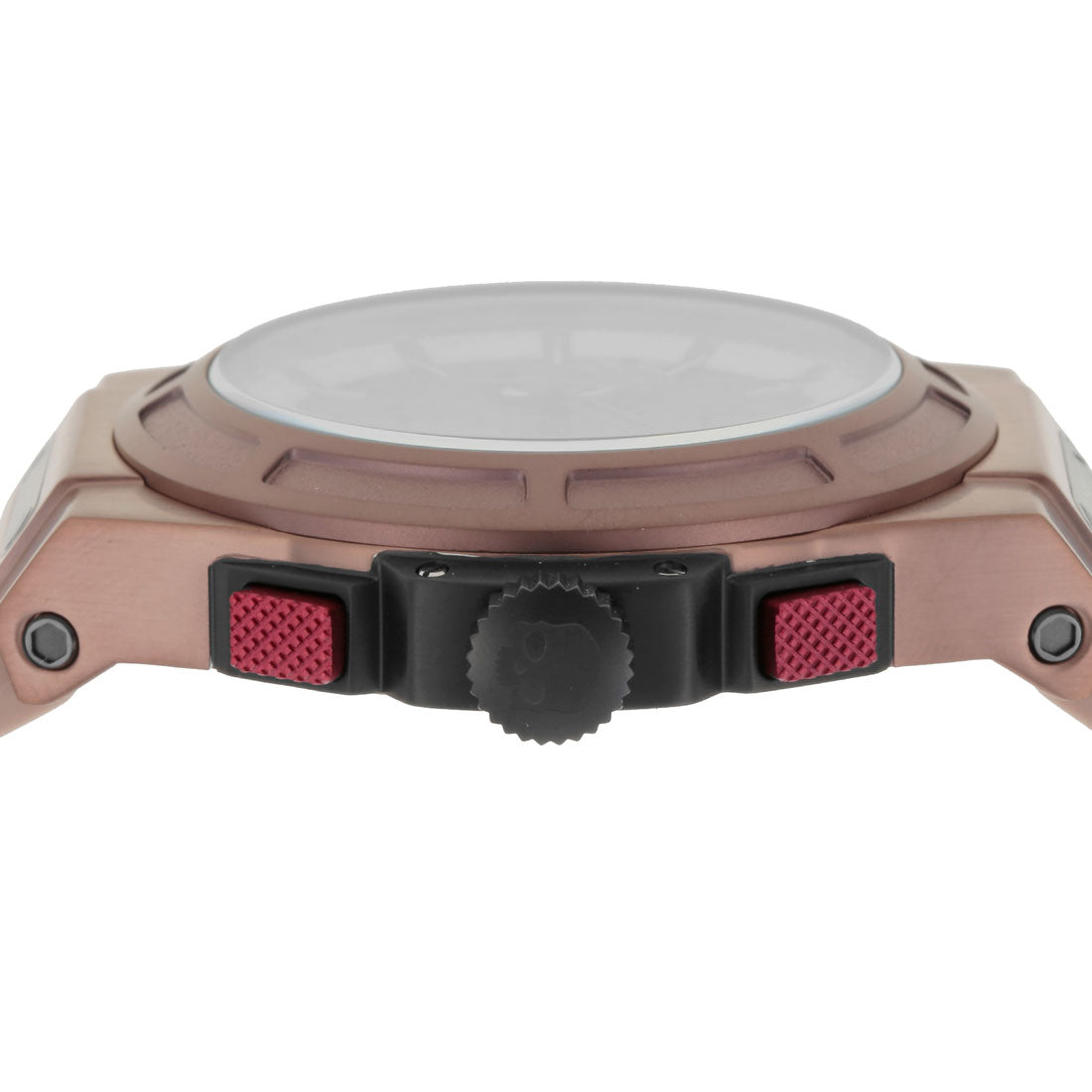 Hydrogen OTTO CHRONO SKULL Men's Watch HW514413 Quartz Brown Rubber
