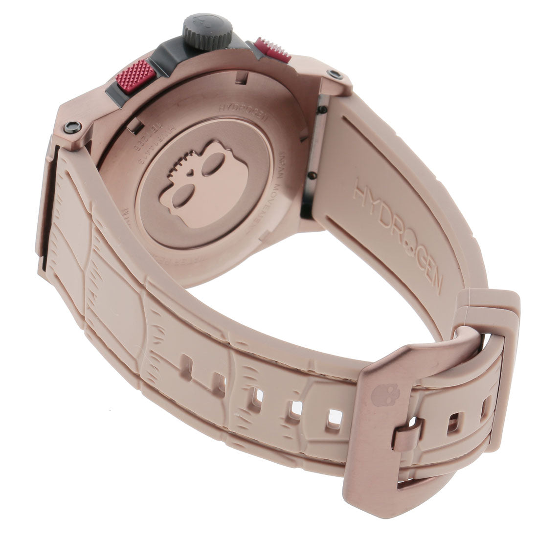 Hydrogen OTTO CHRONO SKULL Men's Watch HW514413 Quartz Brown Rubber