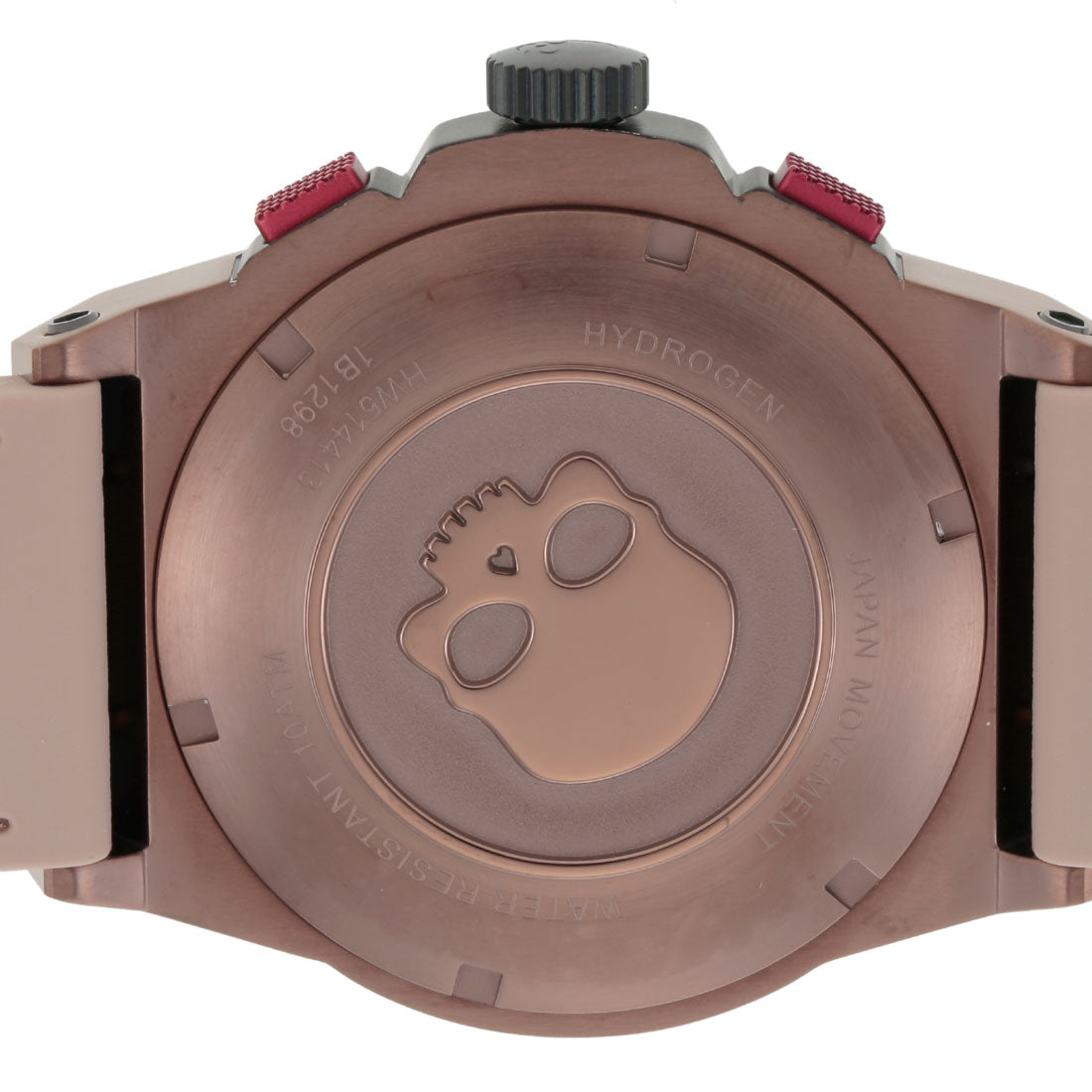 Hydrogen OTTO CHRONO SKULL Men's Watch HW514413 Quartz Brown Rubber