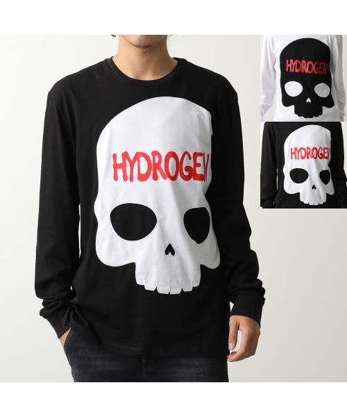 ハイドロゲン HYDROGEN HYDROGEN Tシャツ MU0003 長袖 カットソー ロゴT ドクロ （001/WHITE） 001/WHITE