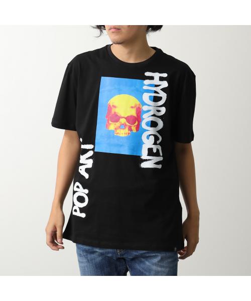 ハイドロゲン HYDROGEN HYDROGEN Tシャツ MT0009 半袖 カットソー ロゴT （M04/GRAPHIC1-BLACK） M04/GRAPHIC1-BLACK