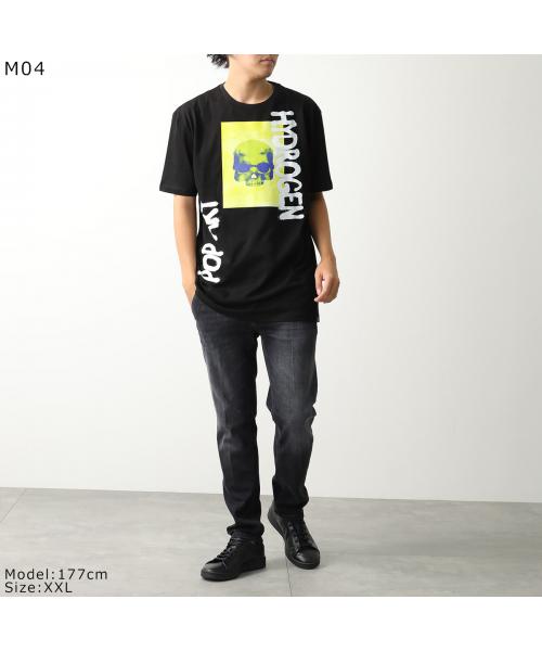 ハイドロゲン HYDROGEN HYDROGEN Tシャツ MT0009 半袖 カットソー ロゴT （M04/GRAPHIC1-BLACK） M04/GRAPHIC1-BLACK