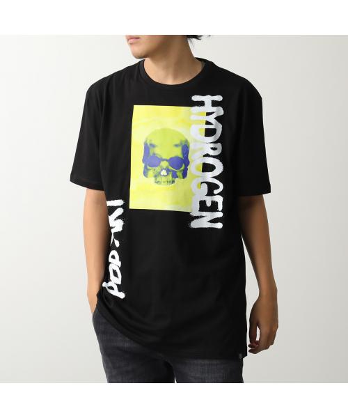 ハイドロゲン HYDROGEN HYDROGEN Tシャツ MT0009 半袖 カットソー ロゴT （M04/GRAPHIC1-BLACK） M04/GRAPHIC1-BLACK