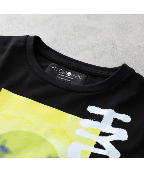 ハイドロゲン HYDROGEN HYDROGEN Tシャツ MT0009 半袖 カットソー ロゴT （M04/GRAPHIC1-BLACK） M04/GRAPHIC1-BLACK