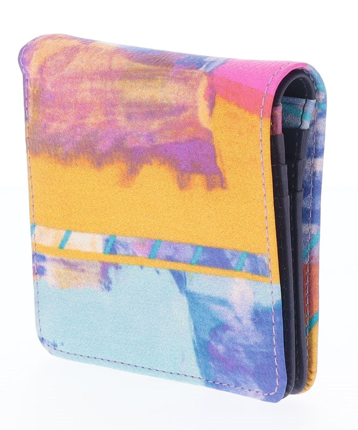 アイアイズ I Eye's abstractII 二つ折り財布 （パープル） パープル