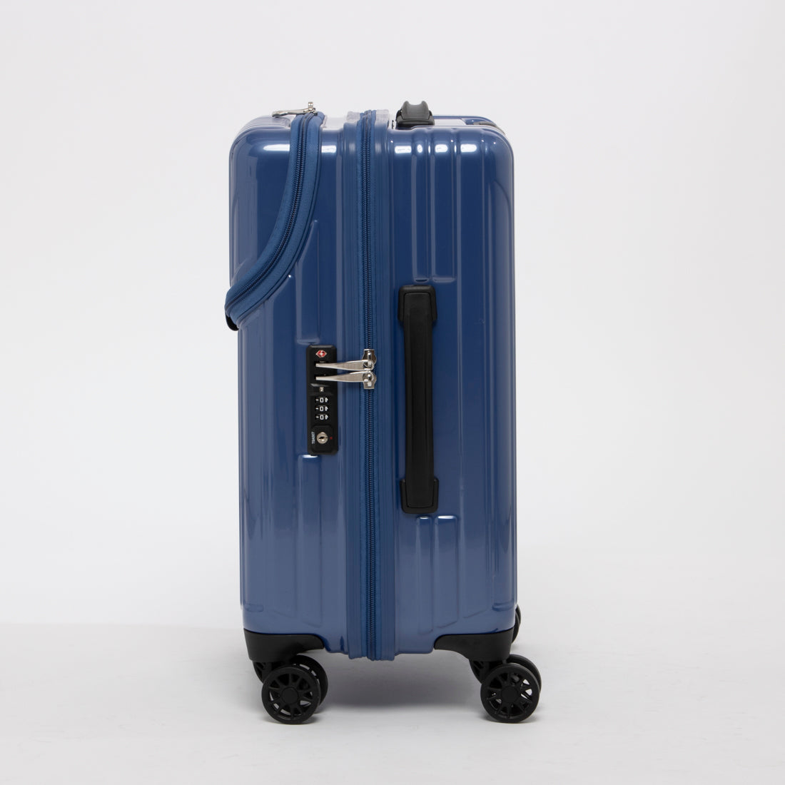 アジア・ラゲージ Asia Luggage トップオープン / 高純度ポリカーボネイト100% / 2way式TSAロック搭載 / 15インチPC収納可能/軽量/機内持ち込みサイズ ALI-6000TP-18 [2?3泊] 37L （アッシュブルー） アッシュブルー