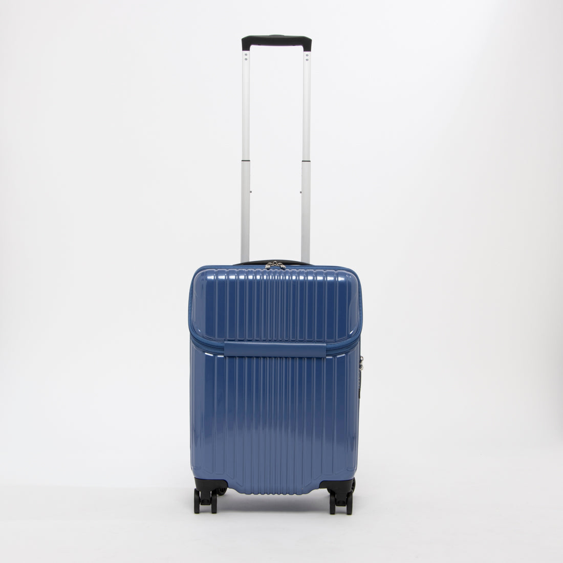 アジア・ラゲージ Asia Luggage トップオープン / 高純度ポリカーボネイト100% / 2way式TSAロック搭載 / 15インチPC収納可能/軽量/機内持ち込みサイズ ALI-6000TP-18 [2?3泊] 37L （アッシュブルー） アッシュブルー