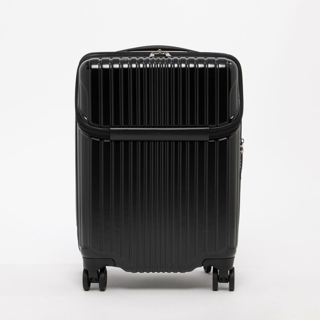 アジア・ラゲージ Asia Luggage トップオープン / 高純度ポリカーボネイト100% / 2way式TSAロック搭載 / 15インチPC収納可能/軽量/機内持ち込みサイズ ALI-6000TP-18 [2?3泊] 37L （マットブラック） マットブラック