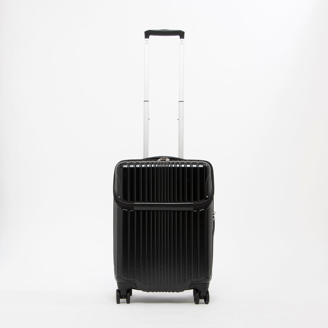 アジア・ラゲージ Asia Luggage トップオープン / 高純度ポリカーボネイト100% / 2way式TSAロック搭載 / 15インチPC収納可能/軽量/機内持ち込みサイズ ALI-6000TP-18 [2?3泊] 37L （マットブラック） マットブラック
