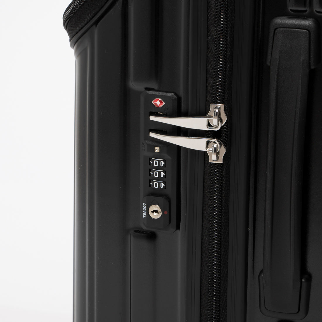 アジア・ラゲージ Asia Luggage トップオープン / 高純度ポリカーボネイト100% / 2way式TSAロック搭載 / 15インチPC収納可能/軽量/機内持ち込みサイズ ALI-6000TP-18 [2?3泊] 37L （マットブラック） マットブラック