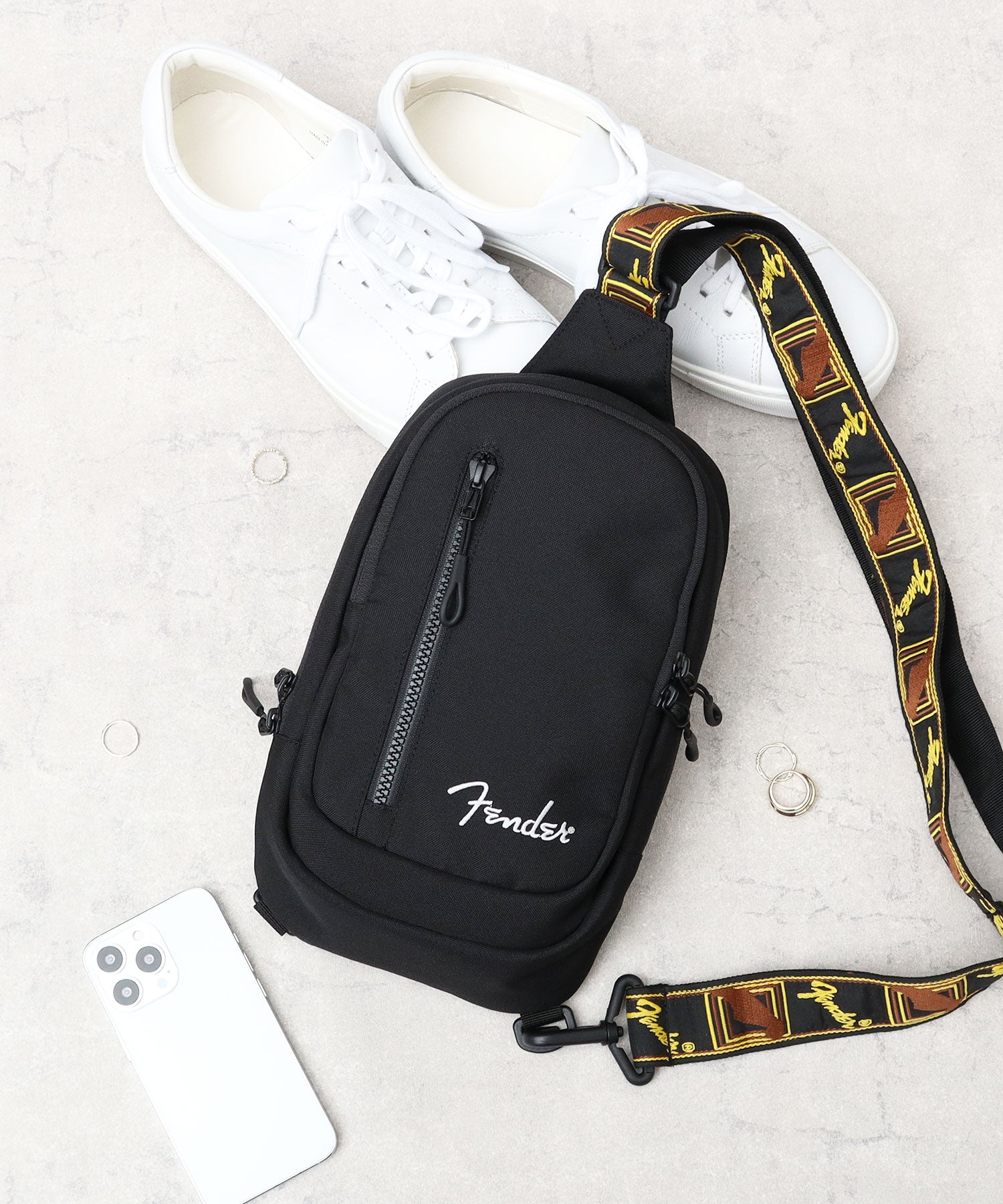 フェンダー FENDER ボディバッグ ワンショルダー バッグ シンプル 斜めがけ 肩がけ ショルダーバッグ コーデュラ （ブラック） ブラック
