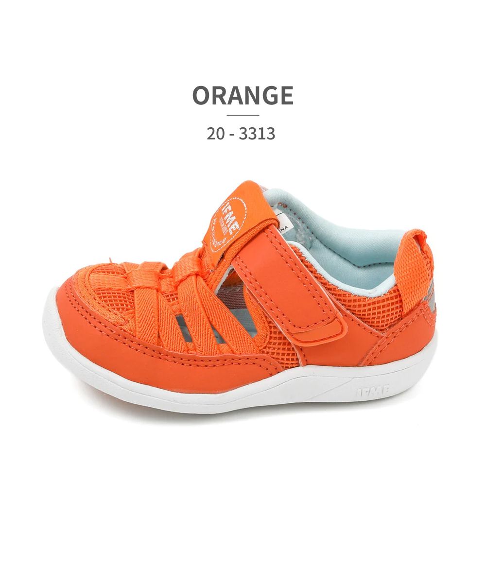 イフミー IFME イフミー IFME キッズ 20ー3313 ダブルベルトタイプ ロゴ ウォーターサンダル （ORANGE） ORANGE