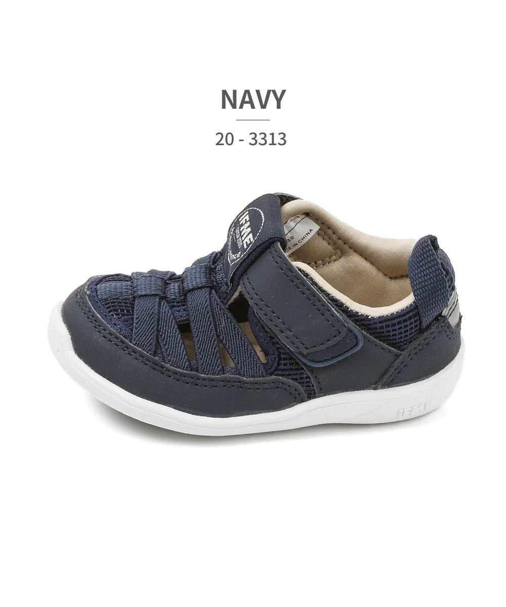 イフミー IFME イフミー IFME キッズ 20ー3313 ダブルベルトタイプ ロゴ ウォーターサンダル （NAVY） NAVY