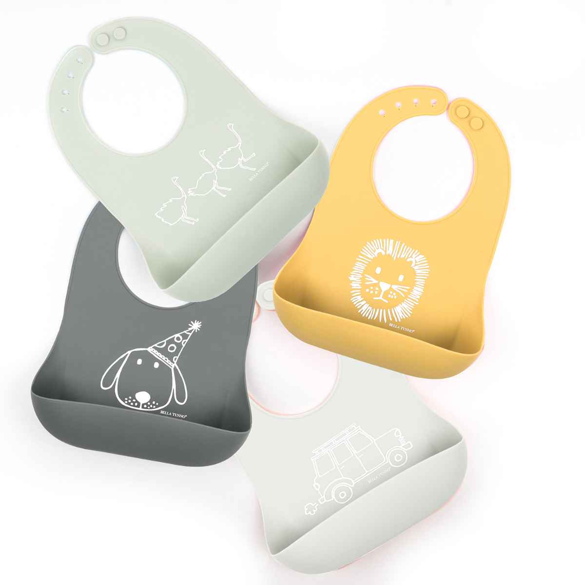 Bella Tunno Wonder Bib, silicone, for ages 6 months to 3 years [Non-returnable item]