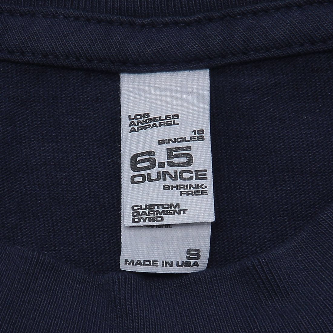 洛杉磯服飾 LOS ANGELES APPAREL T恤 剪裁上衣 長袖T恤 藏青色 男士 LosAngeles Apparel 1807GD NAVY