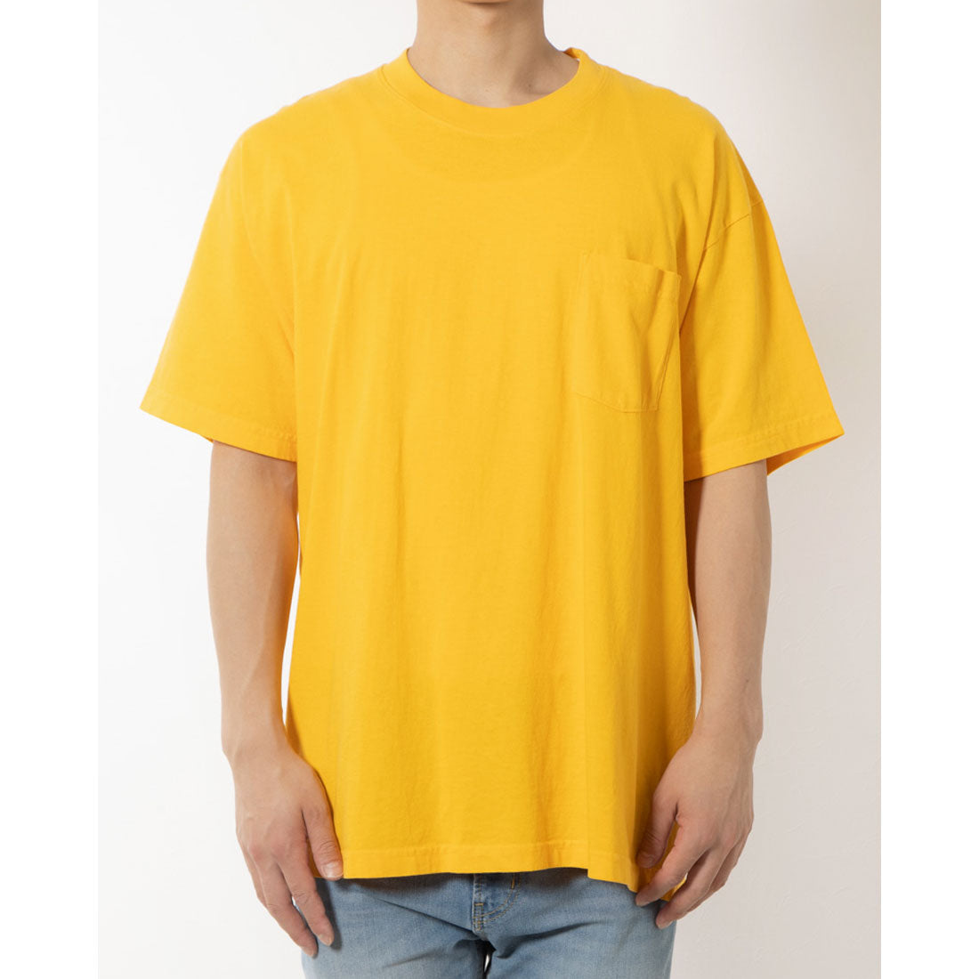 LOS ANGELES APPAREL SHORT SLEEVE GARMENT DYE POCKET T-SHIRT