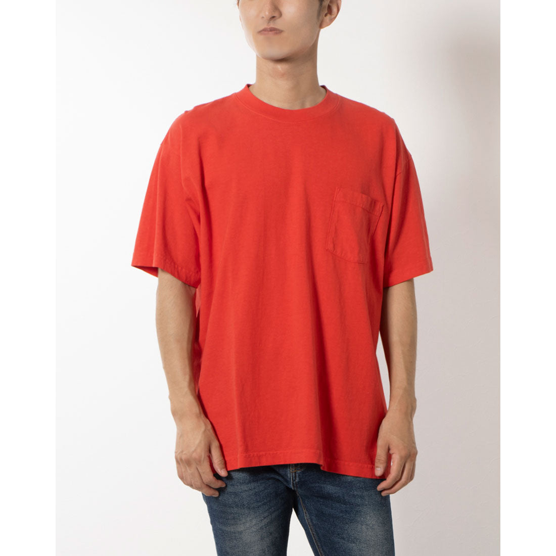 LOS ANGELES APPAREL SHORT SLEEVE GARMENT DYE POCKET T-SHIRT