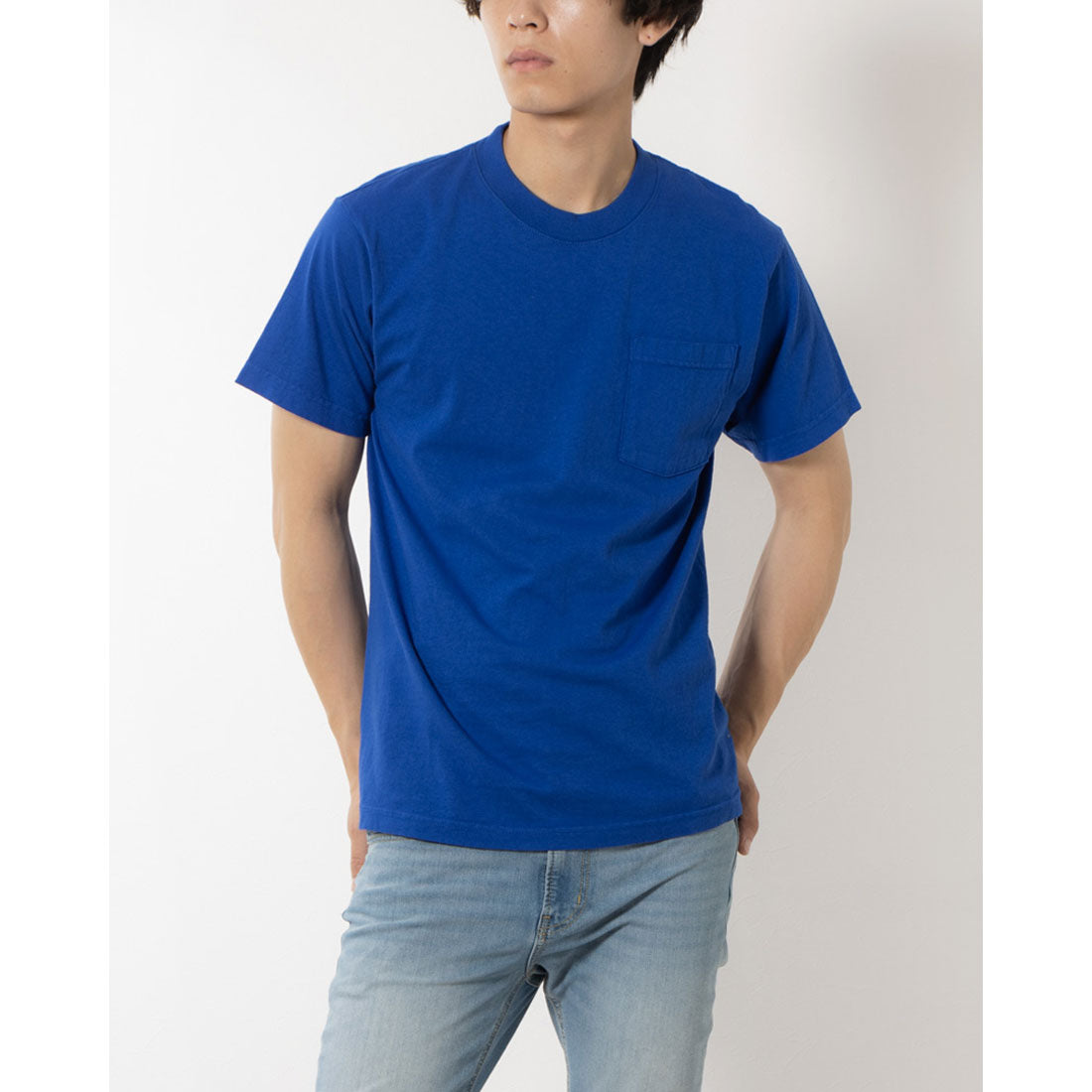 LOS ANGELES APPAREL SHORT SLEEVE GARMENT DYE POCKET T-SHIRT