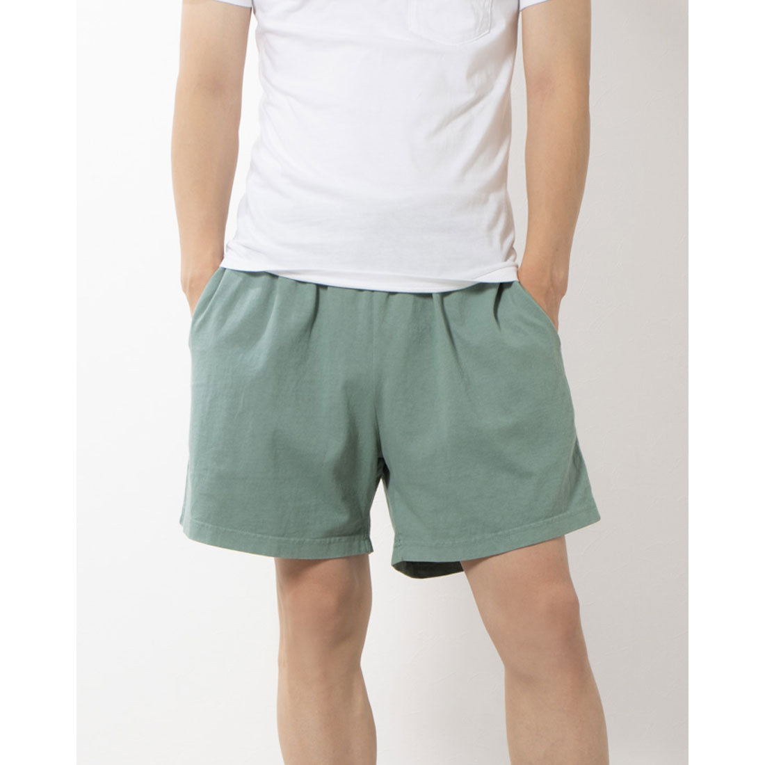 ロサンゼルスアパレル LOS ANGELES APPAREL HEAVY JERSEY GARMENT DYE GYM SHORTS