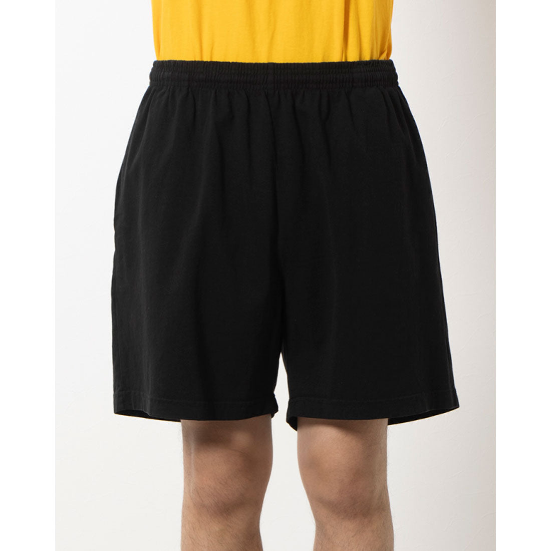 LOS ANGELES APPAREL HEAVY JERSEY GARMENT DYE GYM SHORTS