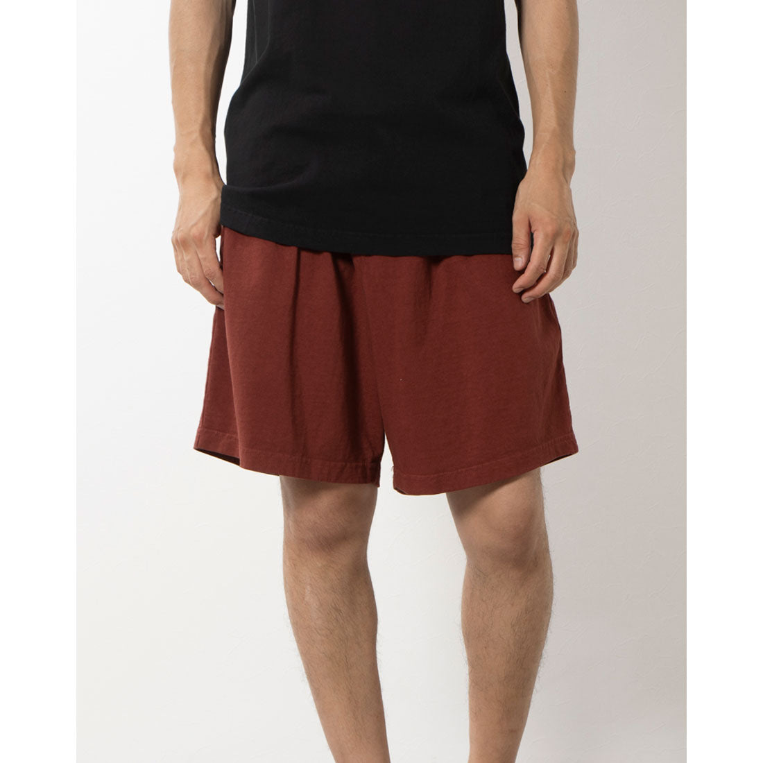 LOS ANGELES APPAREL HEAVY JERSEY GARMENT DYE GYM SHORTS