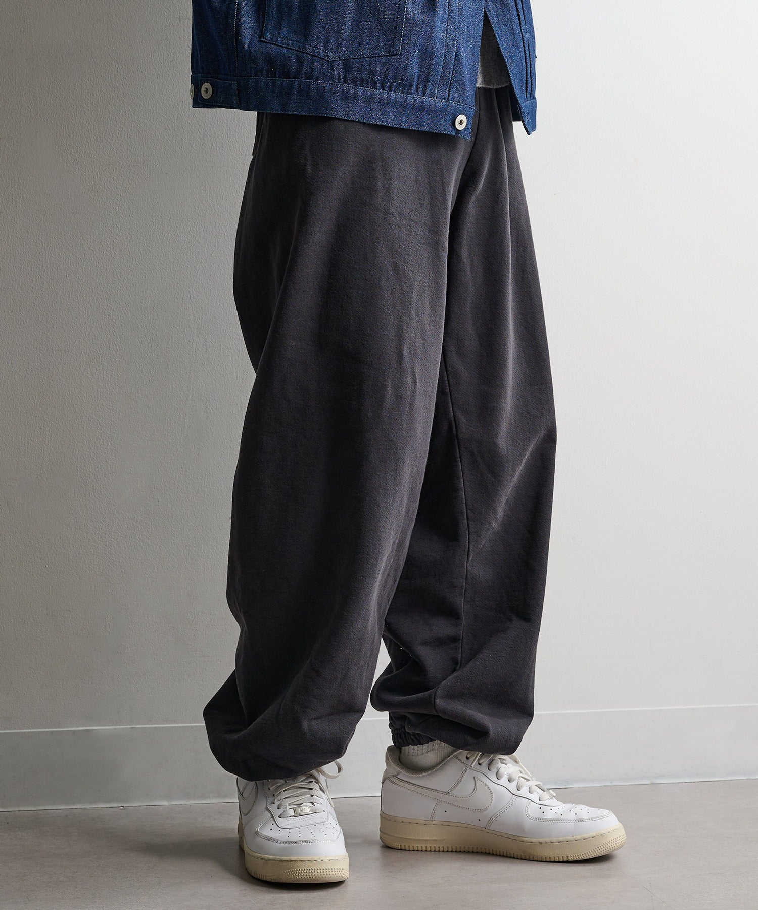 ロサンゼルスアパレル LOS ANGELES APPAREL Heavy Fleece Sweatpant 14Oz Garment Dye オンス ヘビーウェイト フリース スウェットパンツ ガーメントダイ 裏起毛 USA製  L-HF04GD UNTR （ブラック） ブラック