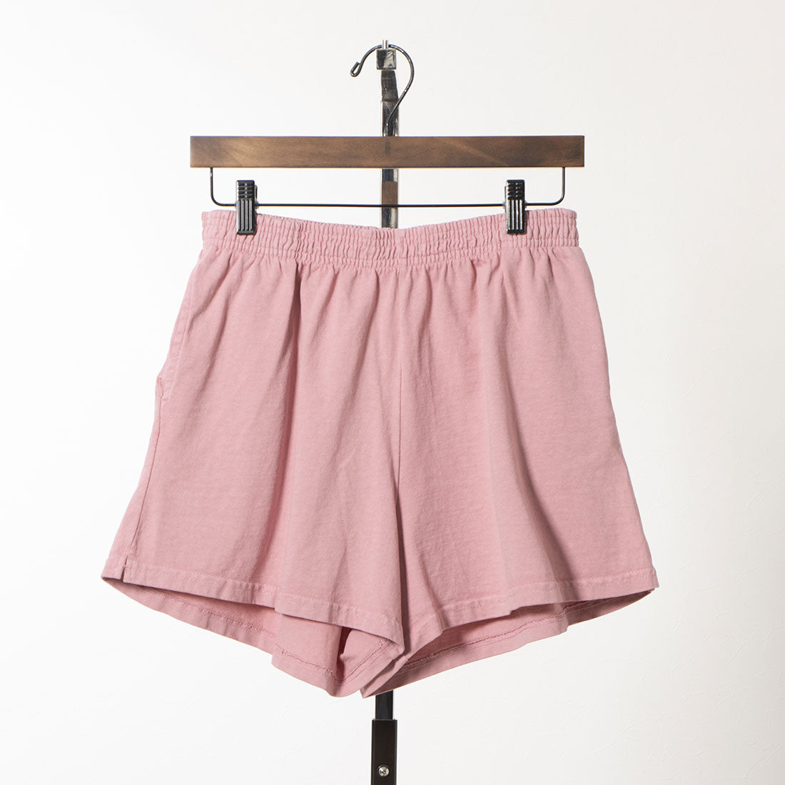 ロサンゼルスアパレル LOS ANGELES APPAREL HEAVY JERSEY GARMENT DYE SHORT SHORTS,DUSTY PINK