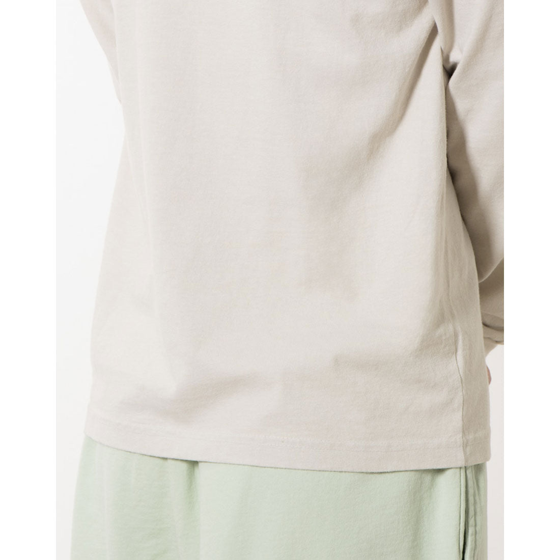 ロサンゼルスアパレル LOS ANGELES APPAREL LONG SLEEVE GARMENT DYE MOCKNECK T-SHIRT