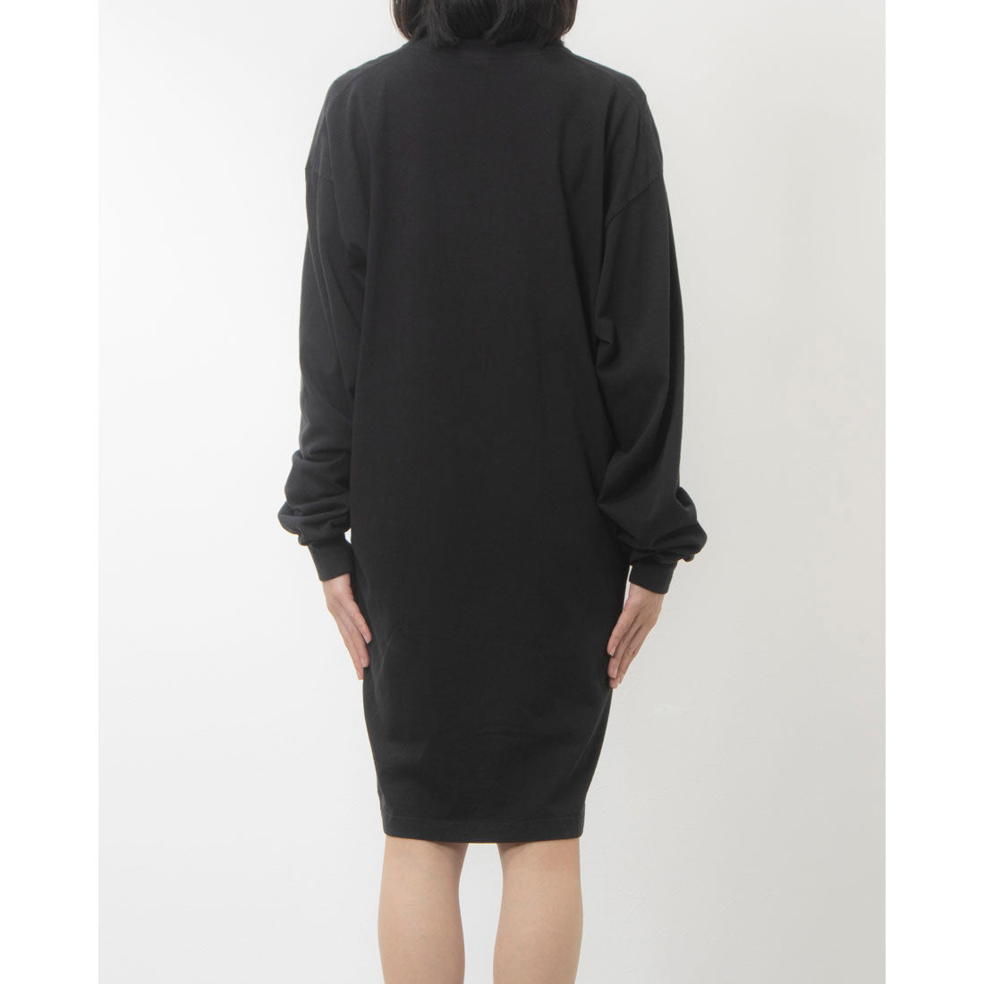 ロサンゼルスアパレル LOS ANGELES APPAREL LONG SLEEVE GARMENT DYE MOCKNECK DRESS