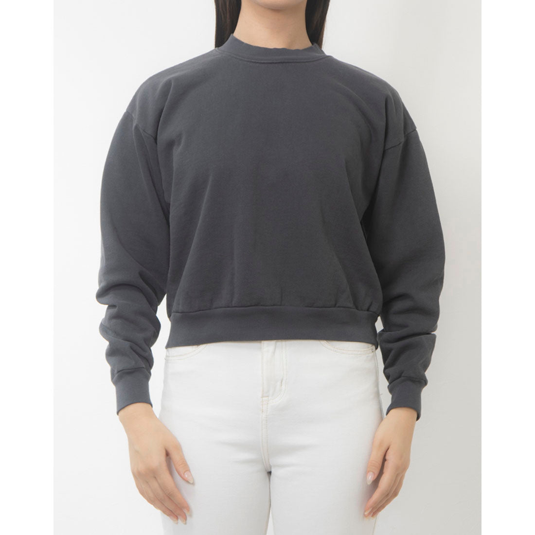 ロサンゼルスアパレル LOS ANGELES APPAREL 14 OZ GARMENT DYE HEAVY FLEECE CROPPED MOCK NECK PULLOVER