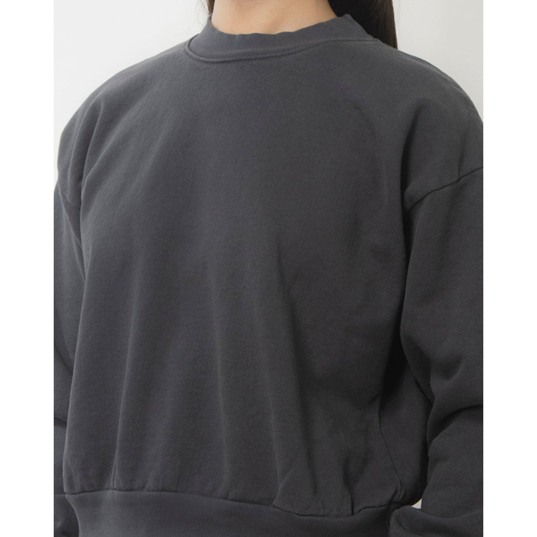 ロサンゼルスアパレル LOS ANGELES APPAREL 14 OZ GARMENT DYE HEAVY FLEECE CROPPED MOCK NECK PULLOVER