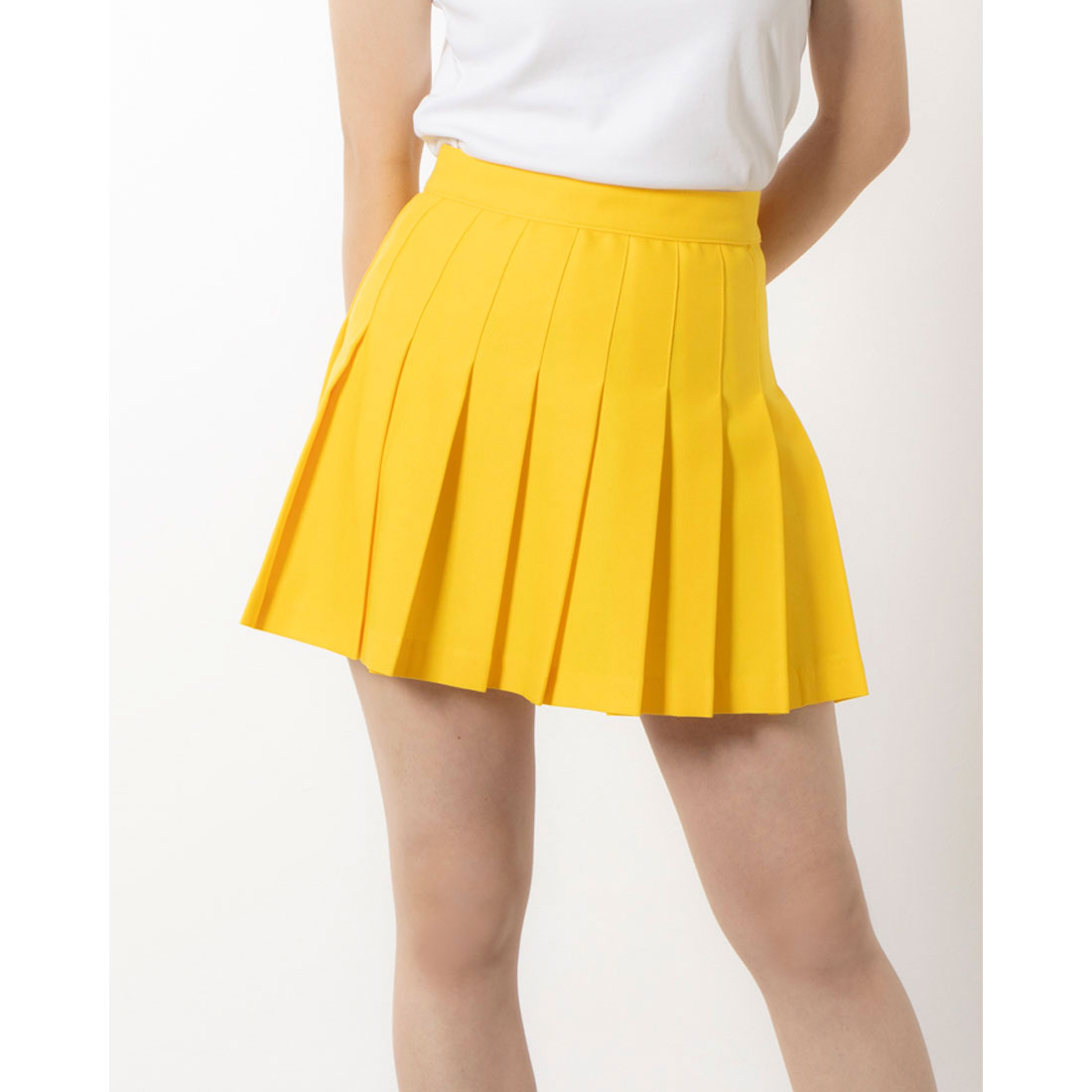 ロサンゼルスアパレル LOS ANGELES APPAREL TENNIS SKIRT,YELLOW