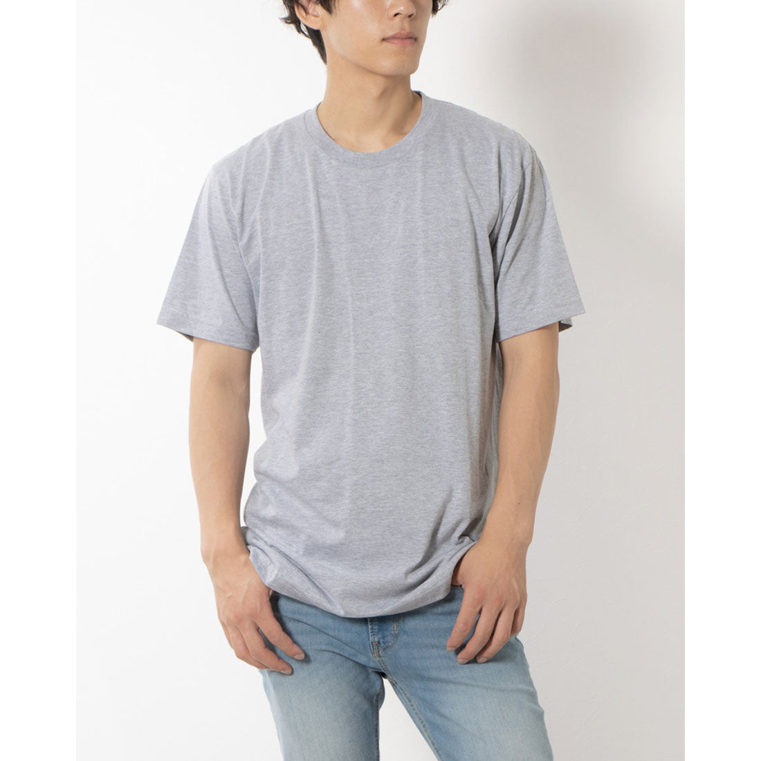 ロサンゼルスアパレル LOS ANGELES APPAREL FINE JERSEY CREW NECK T-SHIRT