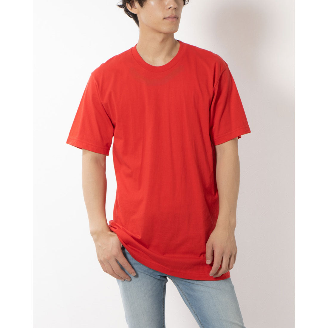 ロサンゼルスアパレル LOS ANGELES APPAREL FINE JERSEY CREW NECK T-SHIRT