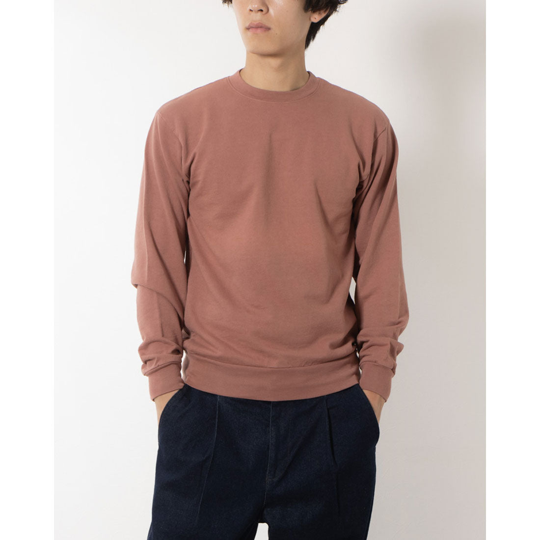 ロサンゼルスアパレル LOS ANGELES APPAREL LONG SLEEVE GARMENT DYE FRENCH TERRY PULLOVER