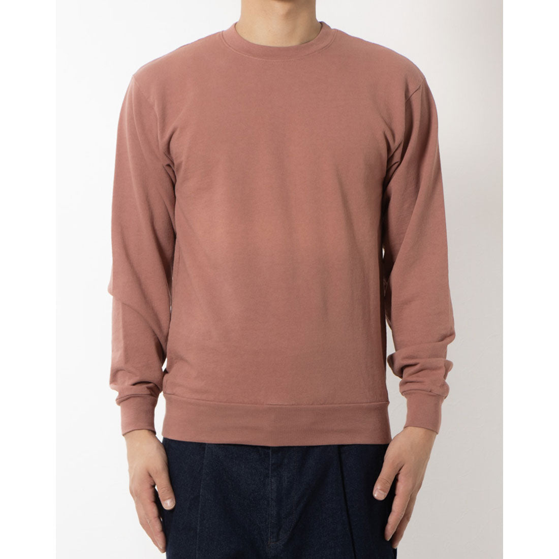 LOS ANGELES APPAREL LONG SLEEVE GARMENT DYE FRENCH TERRY PULLOVER