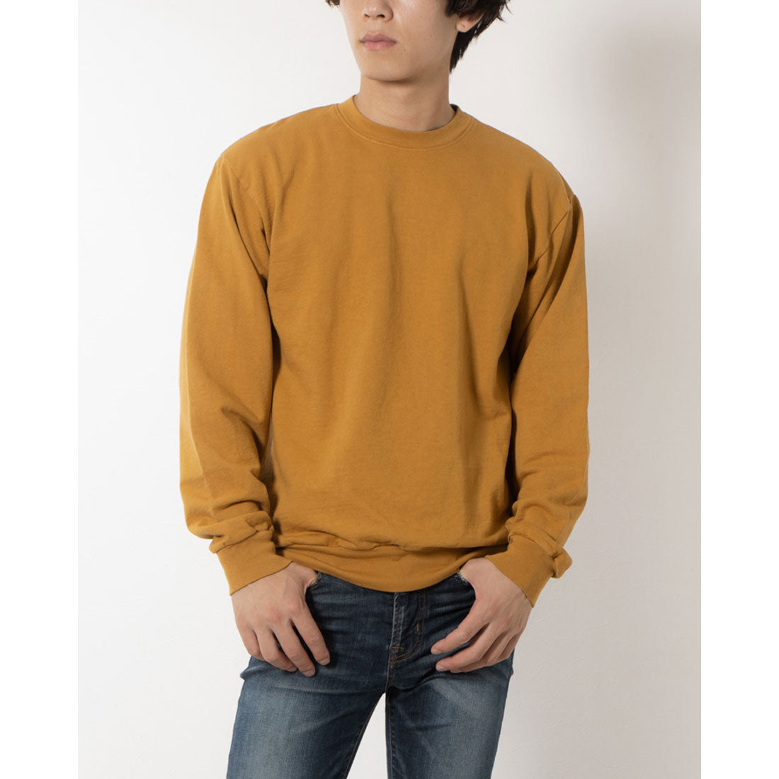 ロサンゼルスアパレル LOS ANGELES APPAREL LONG SLEEVE GARMENT DYE FRENCH TERRY PULLOVER