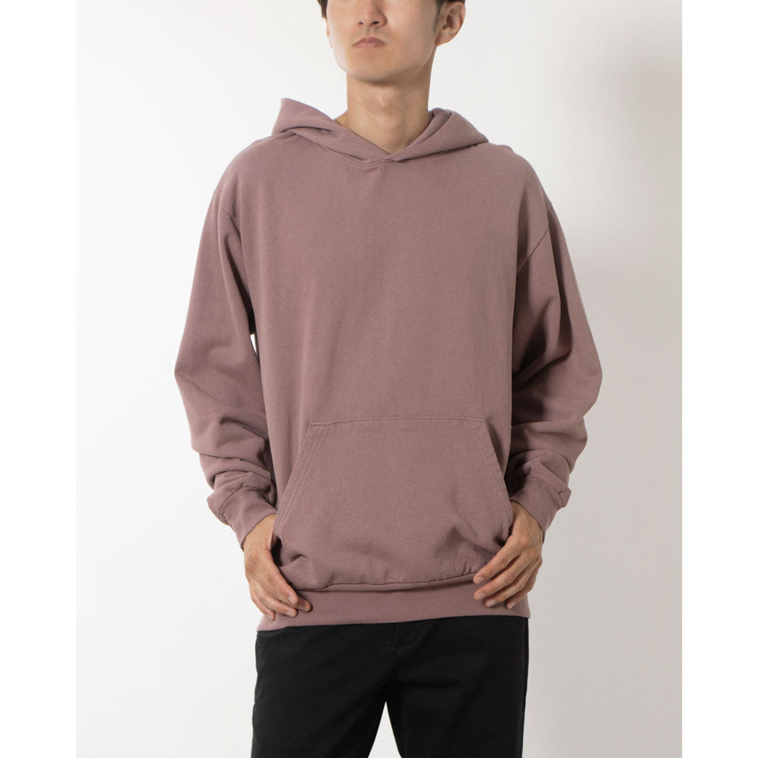 ロサンゼルスアパレル LOS ANGELES APPAREL GARMENT DYE 14OZ. HEAVY FLEECE HOODED PULLOVER SWEATSHIRT