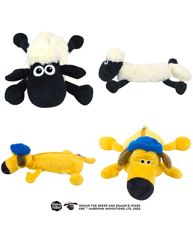 Niki NICI Niki Figure Pouch Plush Pen Case Shaun the Sheep Bitzer Character Pouch Small Item Holder NICI nici-f-pouch2