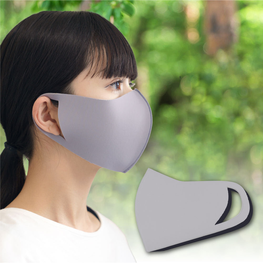 アイケープラス IKplus 【日本製】 日焼け防止マスク フェイスカバー UPF50+ SPF100 肌荒れ 繰り返し 洗える 紫外線 冷感 UVカット 日焼け対策 ウォーキング  UV対策 【返品不可商品】 （アッシュグレー） アッシュグレー